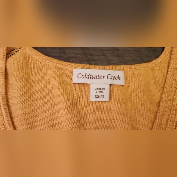 Coldwater Creek Scoopneck Sweater Shell XS - 4 - Picture 4 of 7